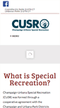 Mobile Screenshot of cuspecialrecreation.com